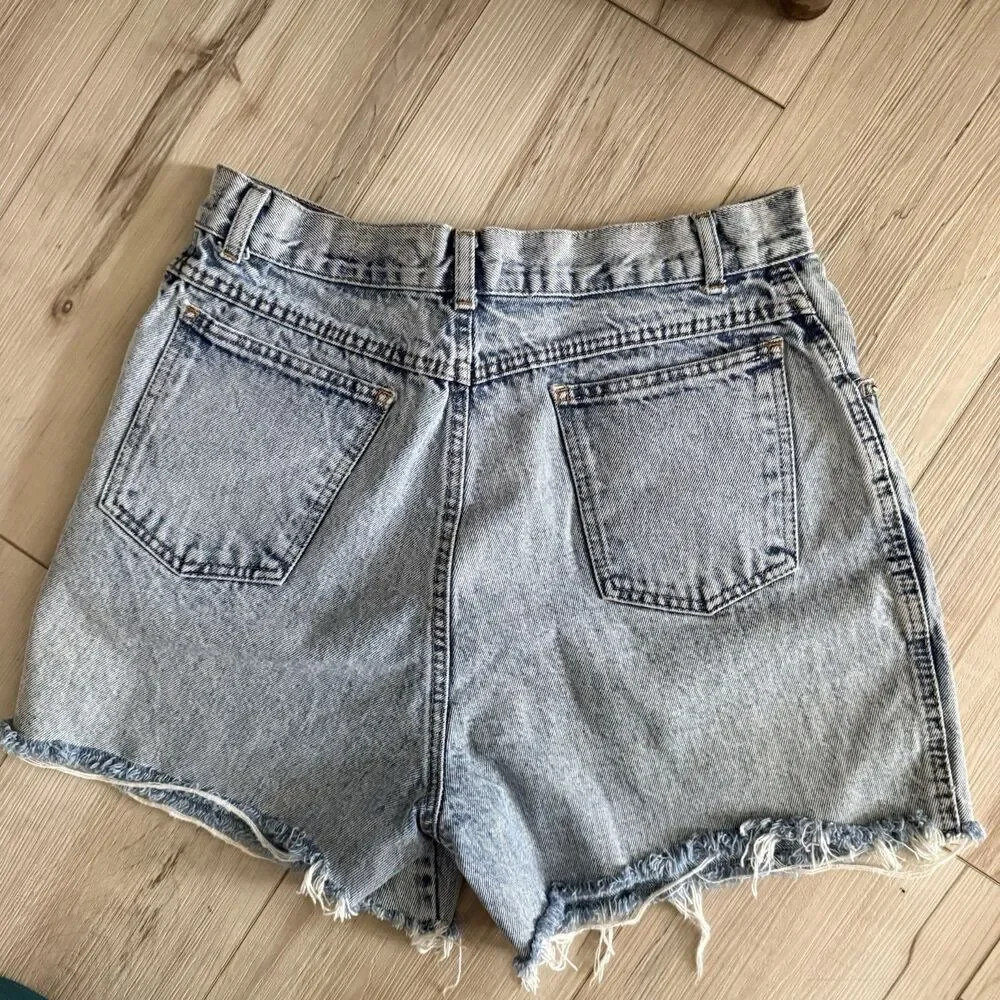 Vintage Distress Denim Cutoff Shorts 90s Western Grunge Festival Studs  Shorts